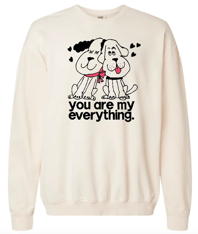 Ruffled SweatshirtsYou are my Everything Sweatshirt- Two Dogs