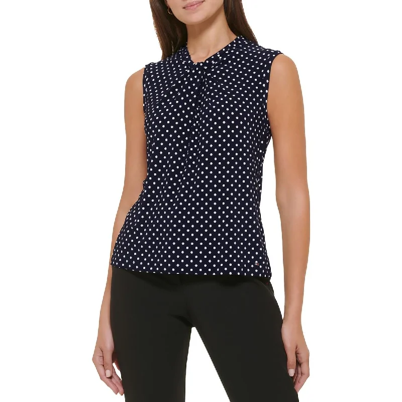 Womens Polka Dot Polyester Pullover TopPulloverprint