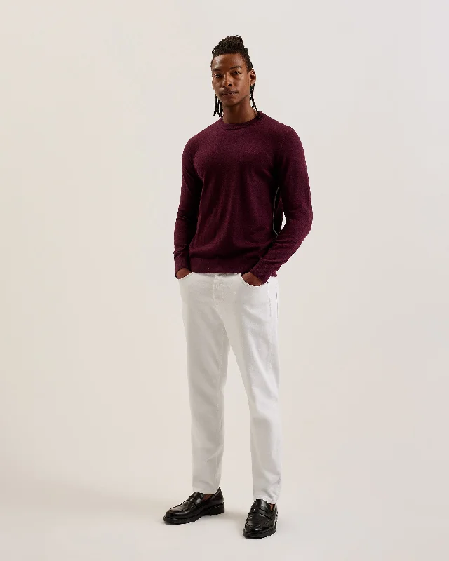 CrewneckdesignLiblo Merino Branded Crew Neck Maroon