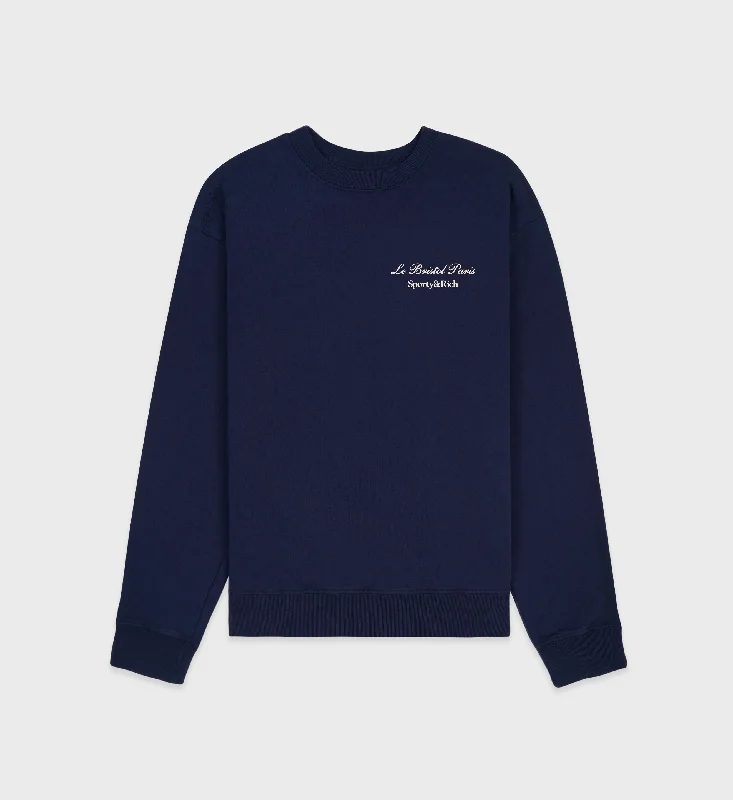 Vintage HoodiesFaubourg Crewneck - Navy/Cream