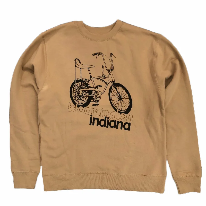 Beaded SweatshirtsBloomington Indiana Stingray Bicycle Sweatshirt - Sandstone