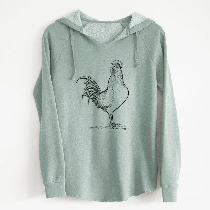 Sleep HoodiesCrowing Rooster - Brown Leghorn Chicken - Cali Wave Hooded Sweatshirt