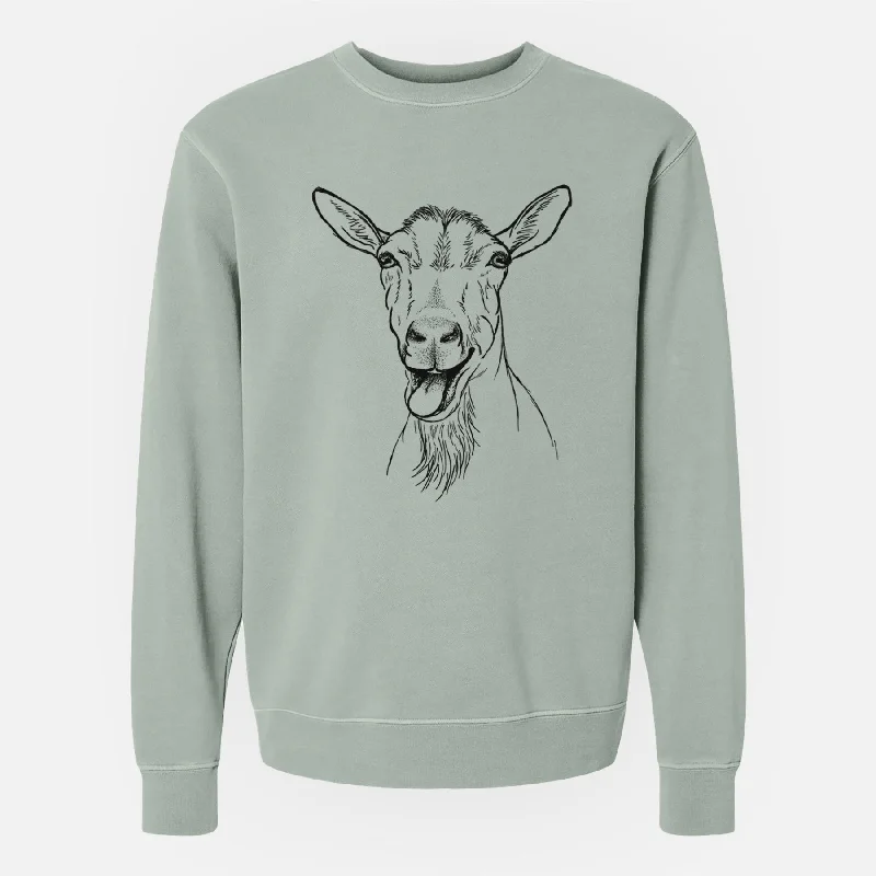 High-Fashion SweatshirtsBleating Goat - Unisex Pigment Dyed Crew Sweatshirt