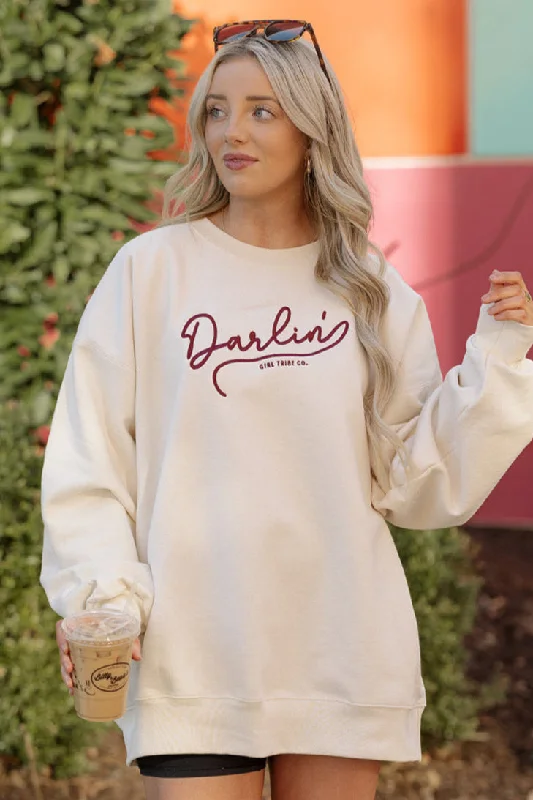 Hemp SweatshirtsDarlin' Embroidered Sweatshirt