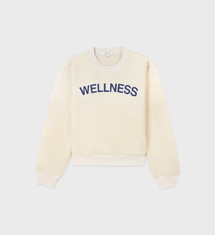 Hooded SweatshirtsSherpa Wellness Crewneck - Cream