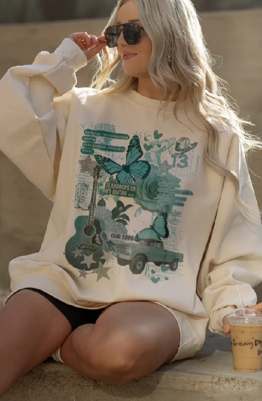 Pullover HoodiesDebut Collage Sweatshirt