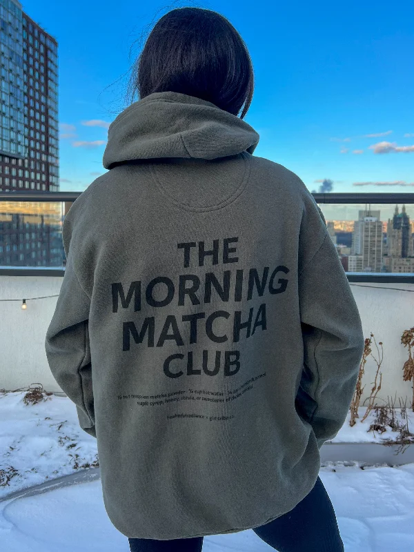 Punk SweatshirtsHealthfulradiance: Morning Matcha Club Hoodie