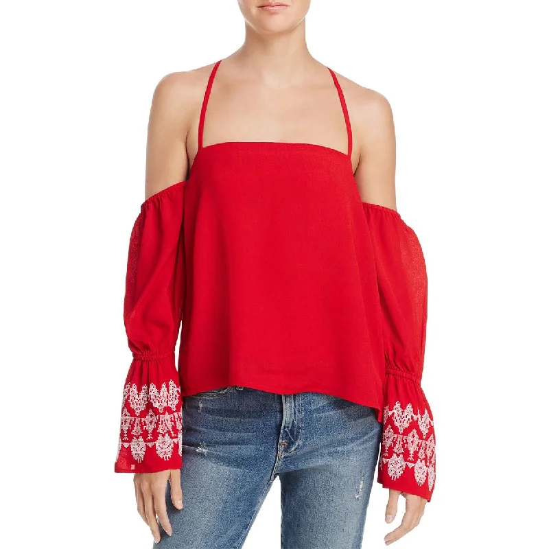 Band Merch ShirtsBanjara Womens Off-The-Shoulder Bell Sleeve Blouse