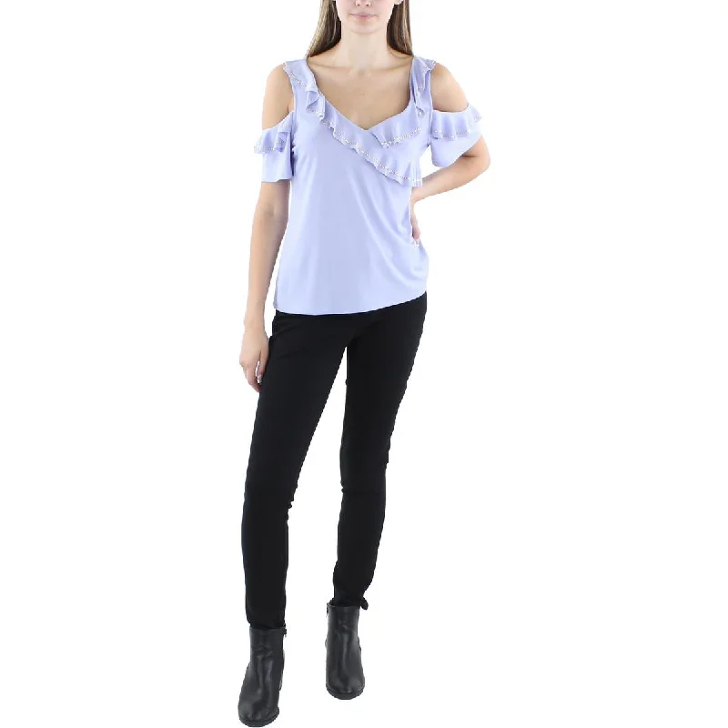 Sheer ShirtsBelldini Womens Embellished  Blouse