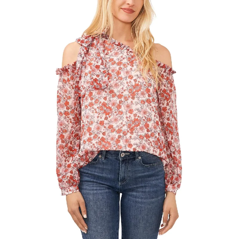 Yoga ShirtsCeCe Womens Floral Print  Blouse