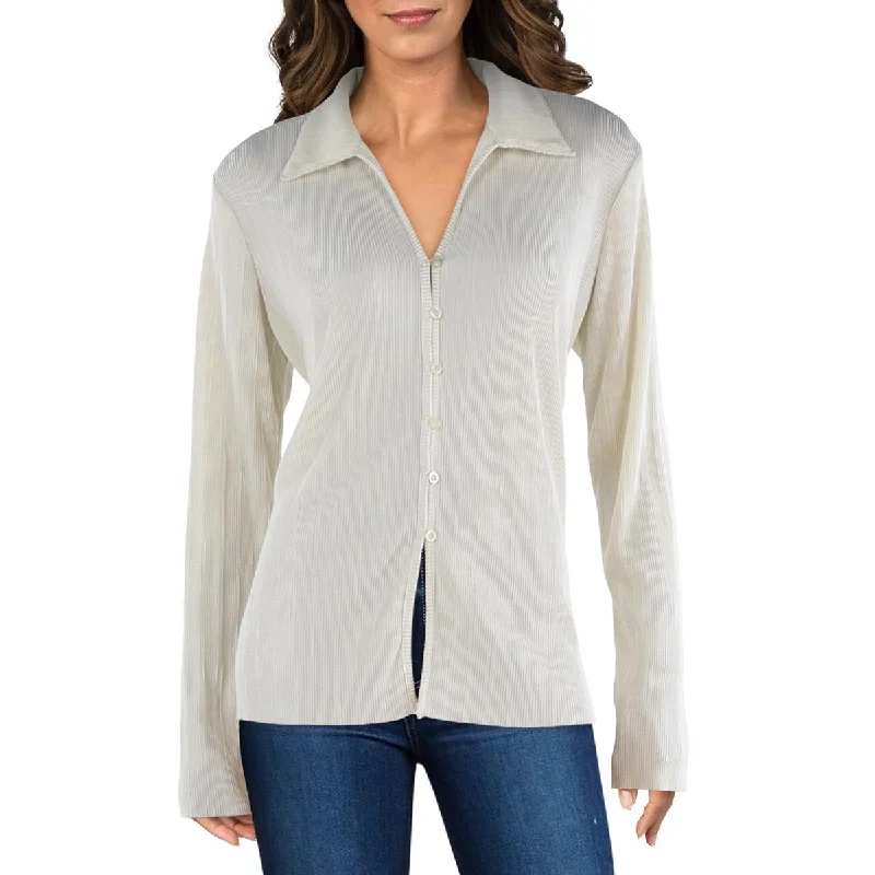 Relaxed Fit ShirtsCyrus Womens    Ribbed Blouse