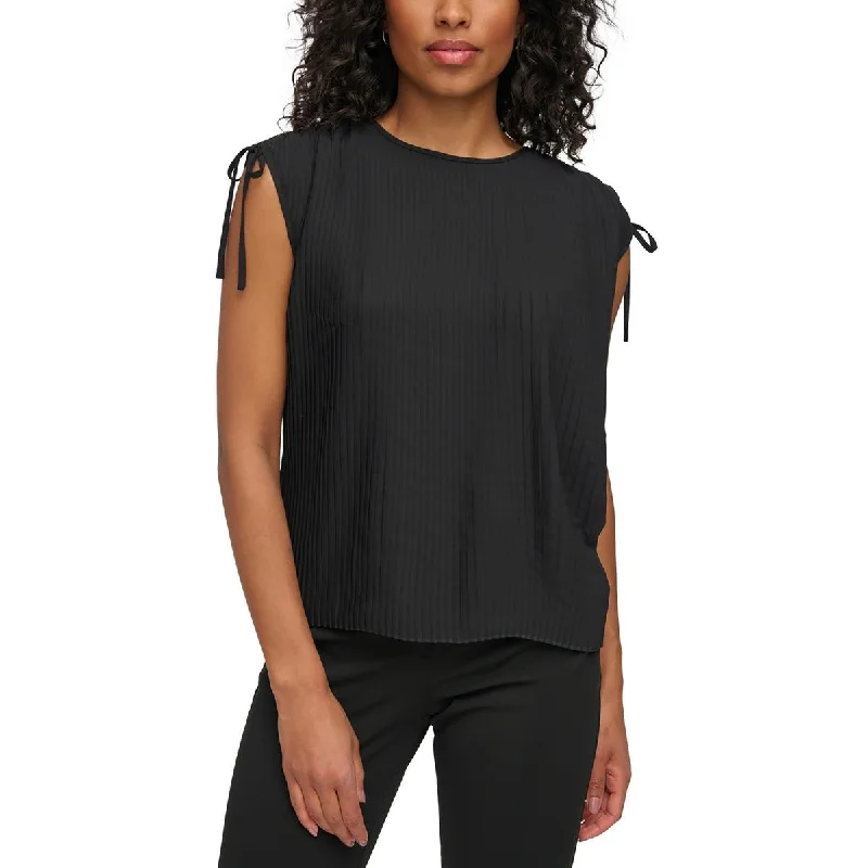 Running ShirtsDKNY Womens Pleated  Blouse