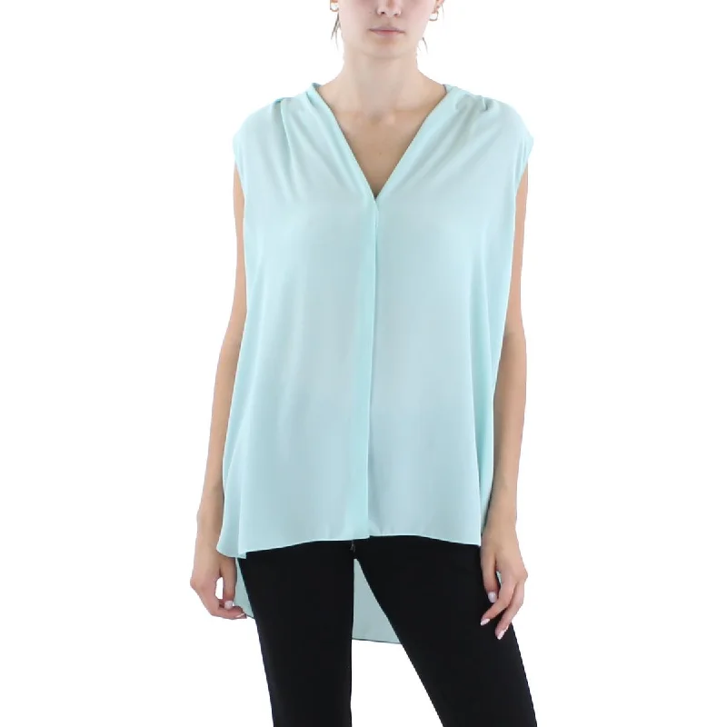 Branded ShirtsElie Tahari Womens Georgette Button Front Blouse