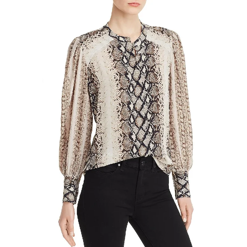 Artist ShirtsJoie Womens Talin Snake Print Button-Down Blouse