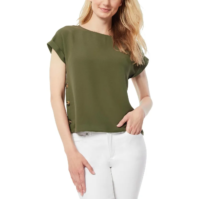 Pocket ShirtsJones New York Womens Button Blouse