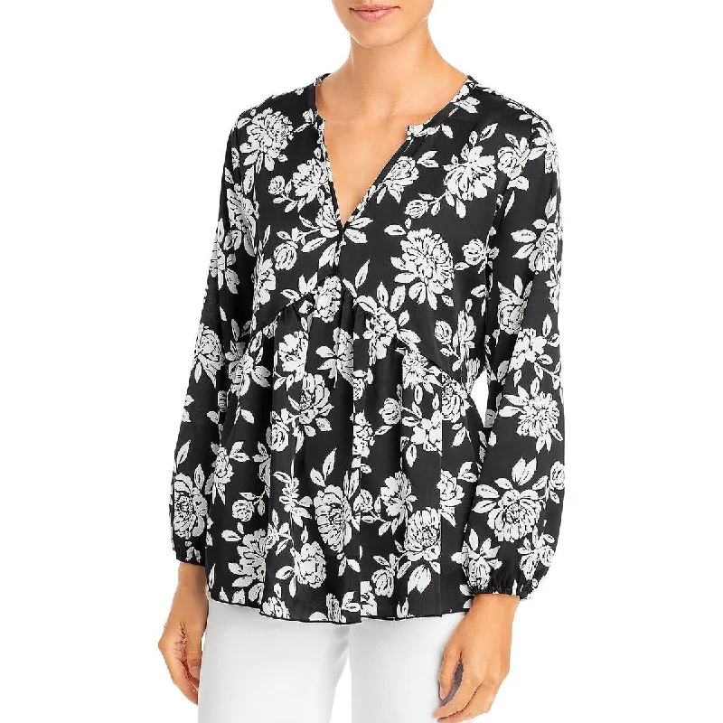 Hunting ShirtsK & C Womens Sateen Floral Blouse