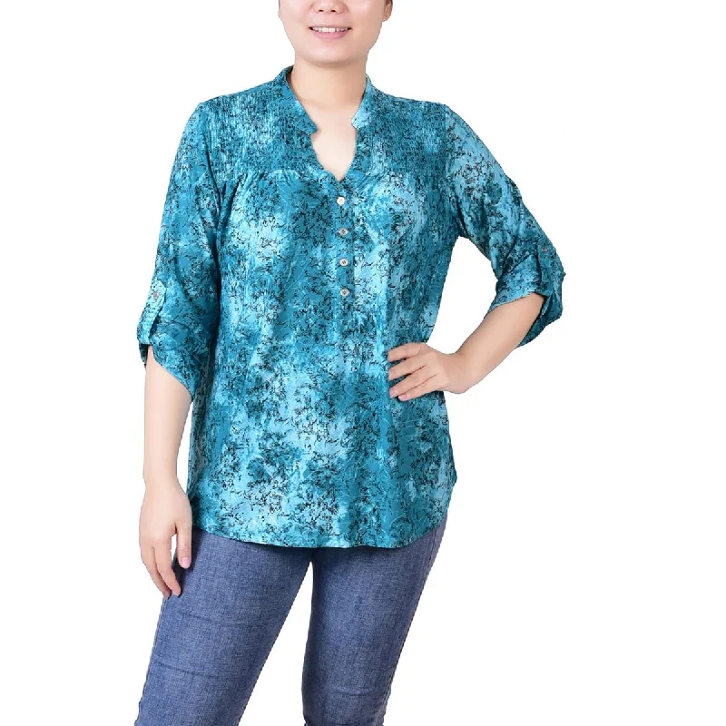 Performance ShirtsNY Collection Womens Petites Career Office Blouse