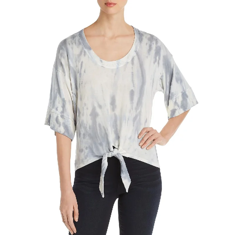 Hunting ShirtsRed Haute Womens Tencel Tie-Dye Blouse