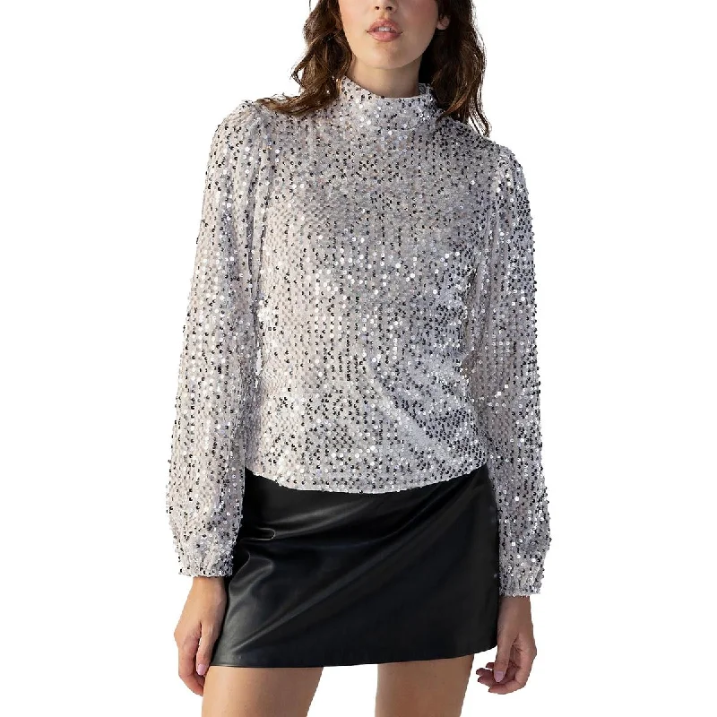 Beaded ShirtsSanctuary Womens Sequined Blouse