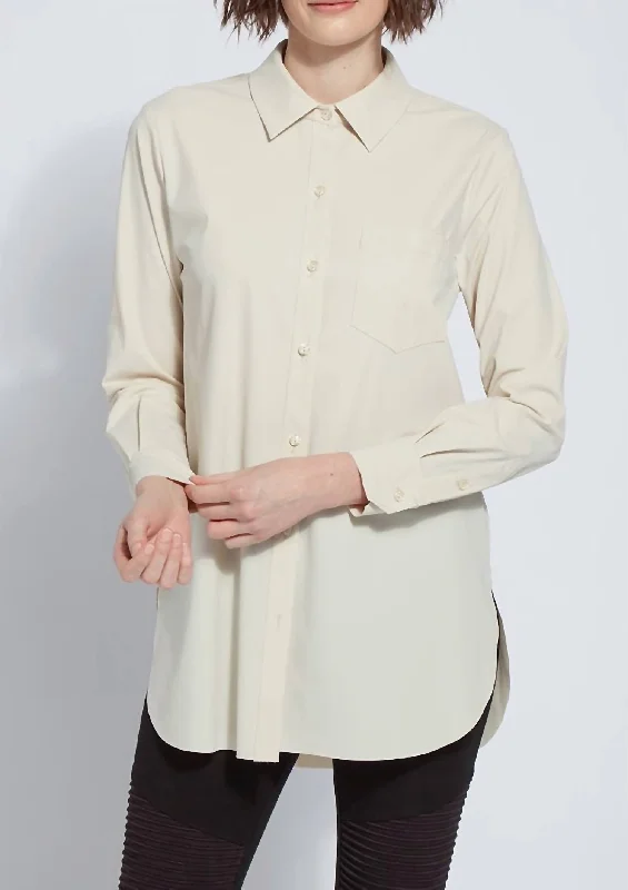 Schiffer Button Down Top In ResinDown filling