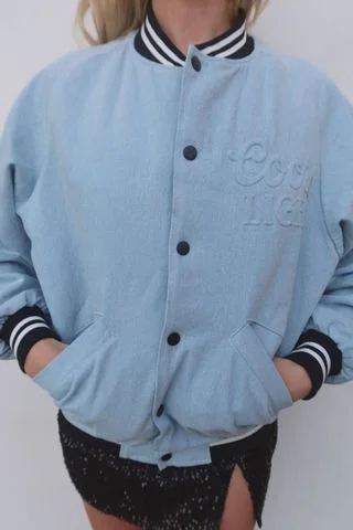 Work JacketsCoors Light Ghost Stadium Jacket - Chambray Blue