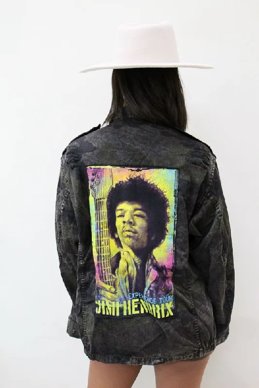 Hunting JacketsJimi Hendrix Acid Wash Camo Jacket