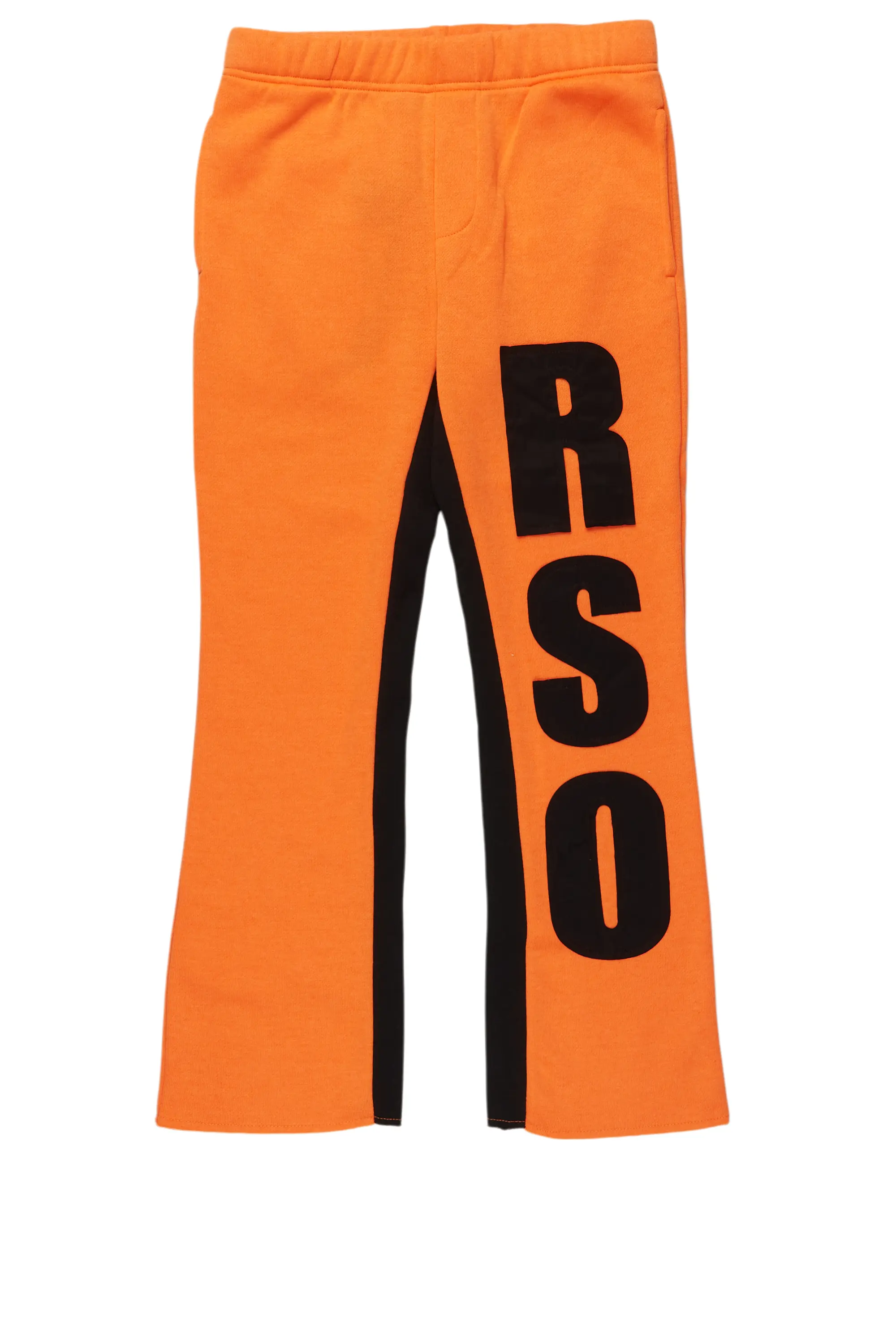 Formal JacketsBoys Uko Orange Stacked Baggy Flare Pant