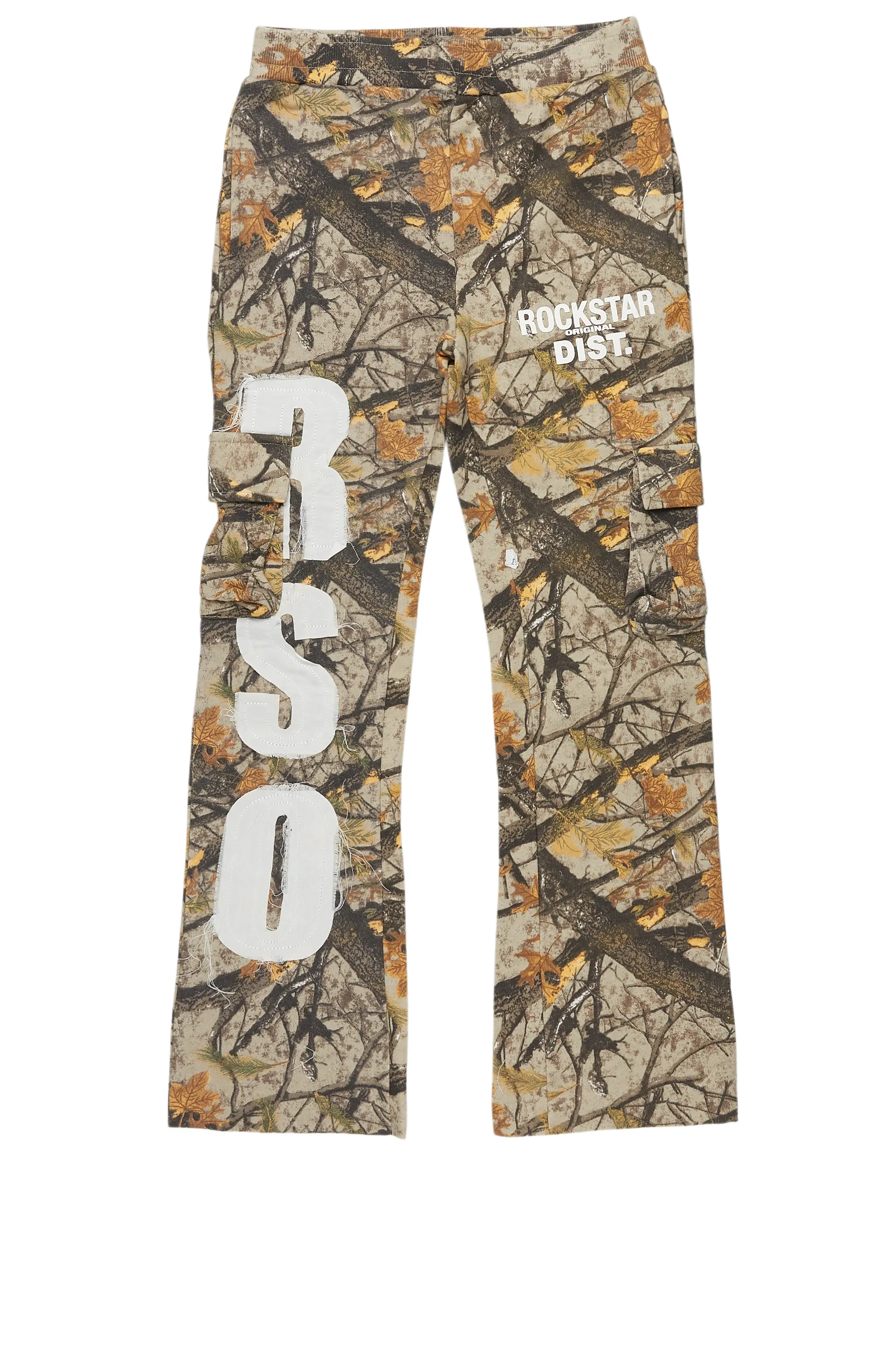 Cotton JacketsBoys Admir Tree Camo Stacked Flare Pant