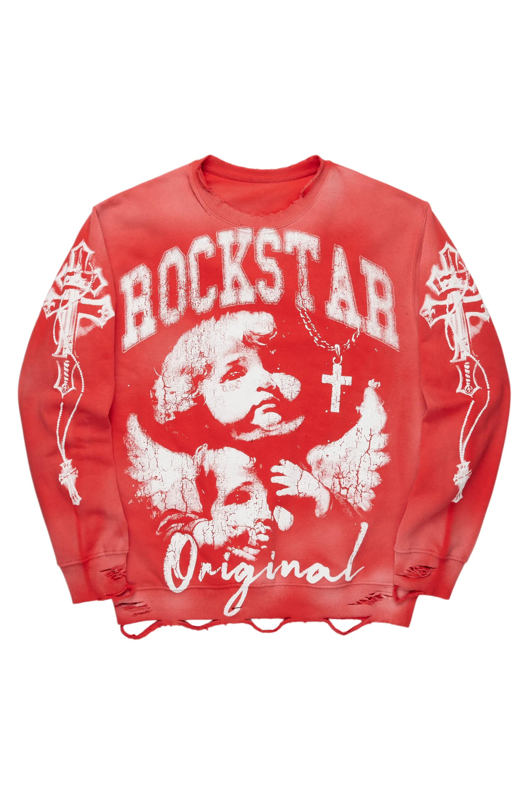 CrewneckmobileDeiter Red Graphic Crewneck