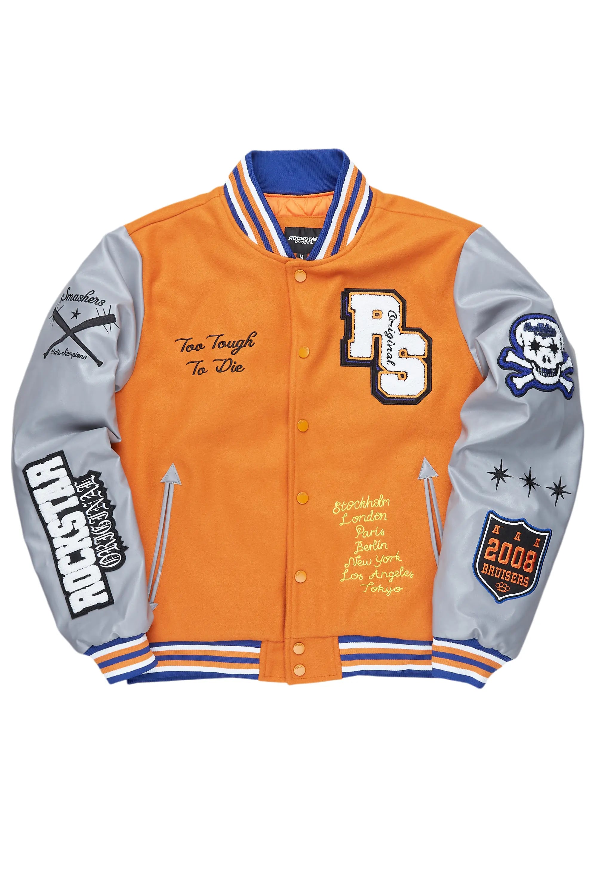 Logo JacketsShexter Orange Varsity Jacket