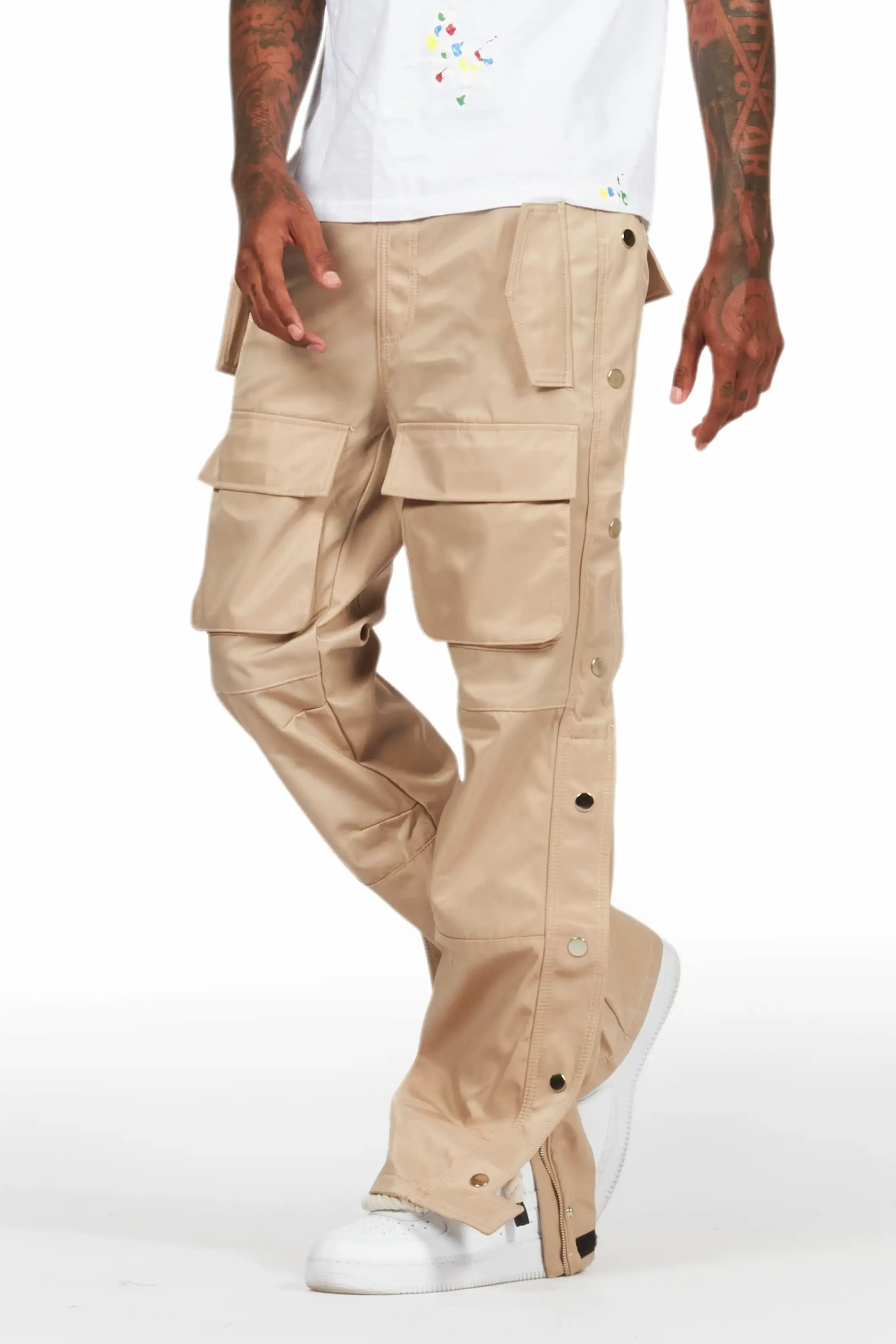 Winter JacketsYuri Beige Nylon Pants