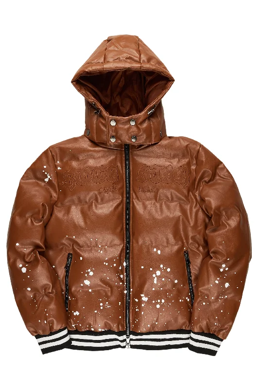 Winter JacketsLosing My Mind On A Monday Rust Puffer Jacket