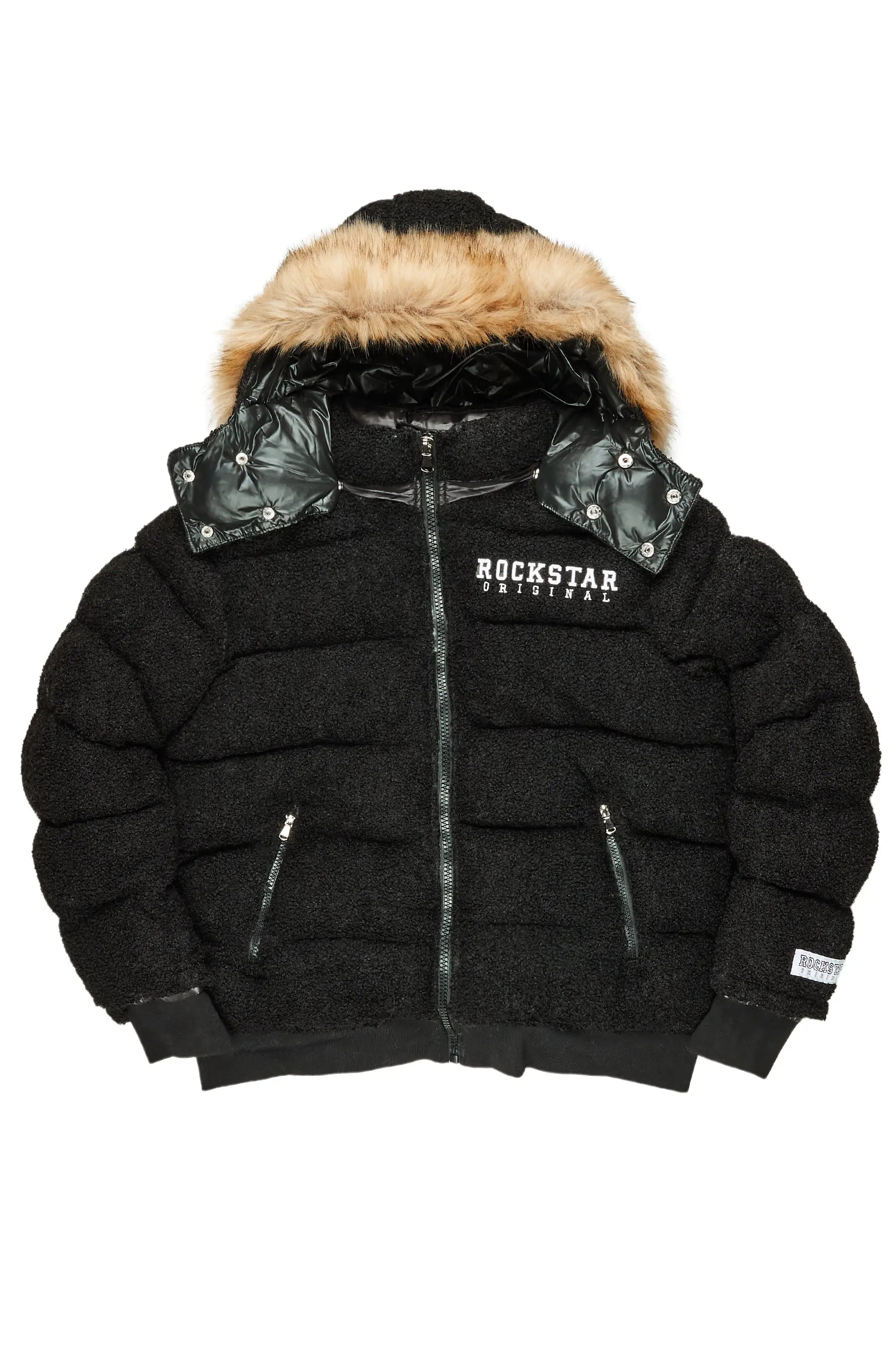 Military JacketsKesia Black Puffer Jacket