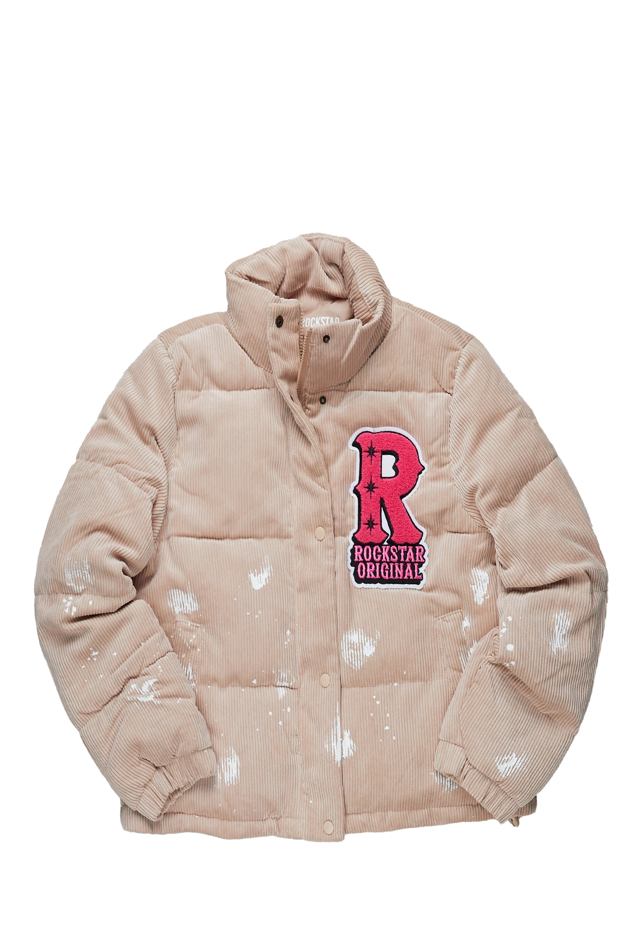 Nylon JacketsShirika Beige Puffer Jacket