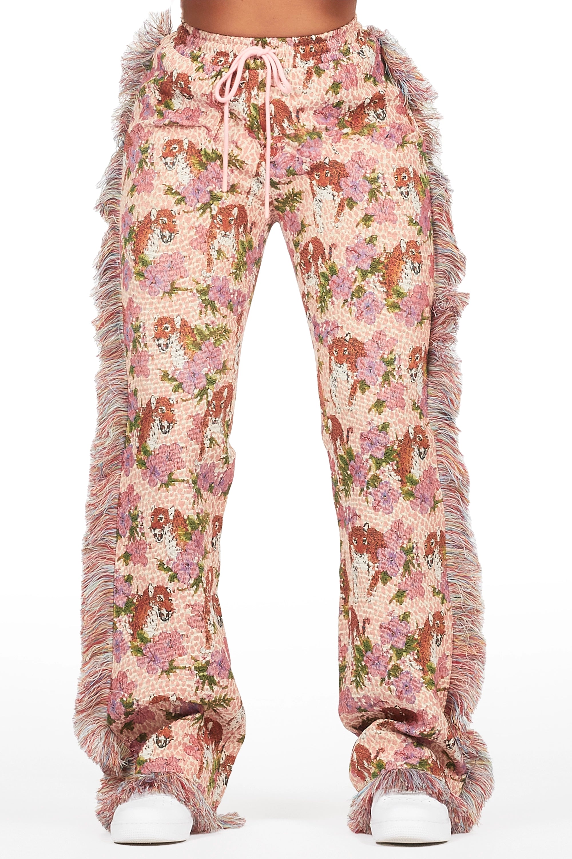 Safari JacketsAlexsia Pink Tapestry Stacked Pant