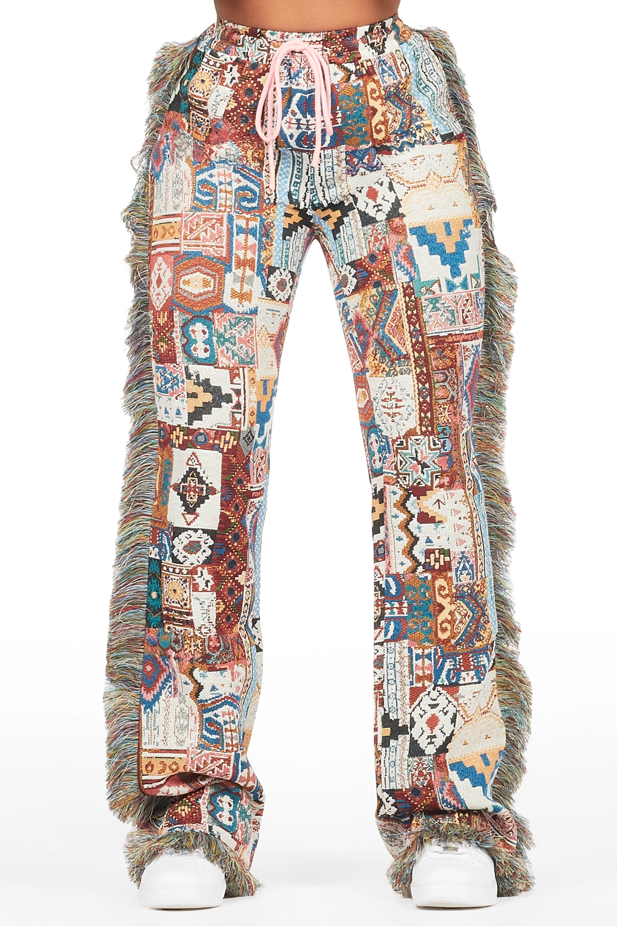 Windproof JacketsJoliet Beige Tapestry Stacked Pant