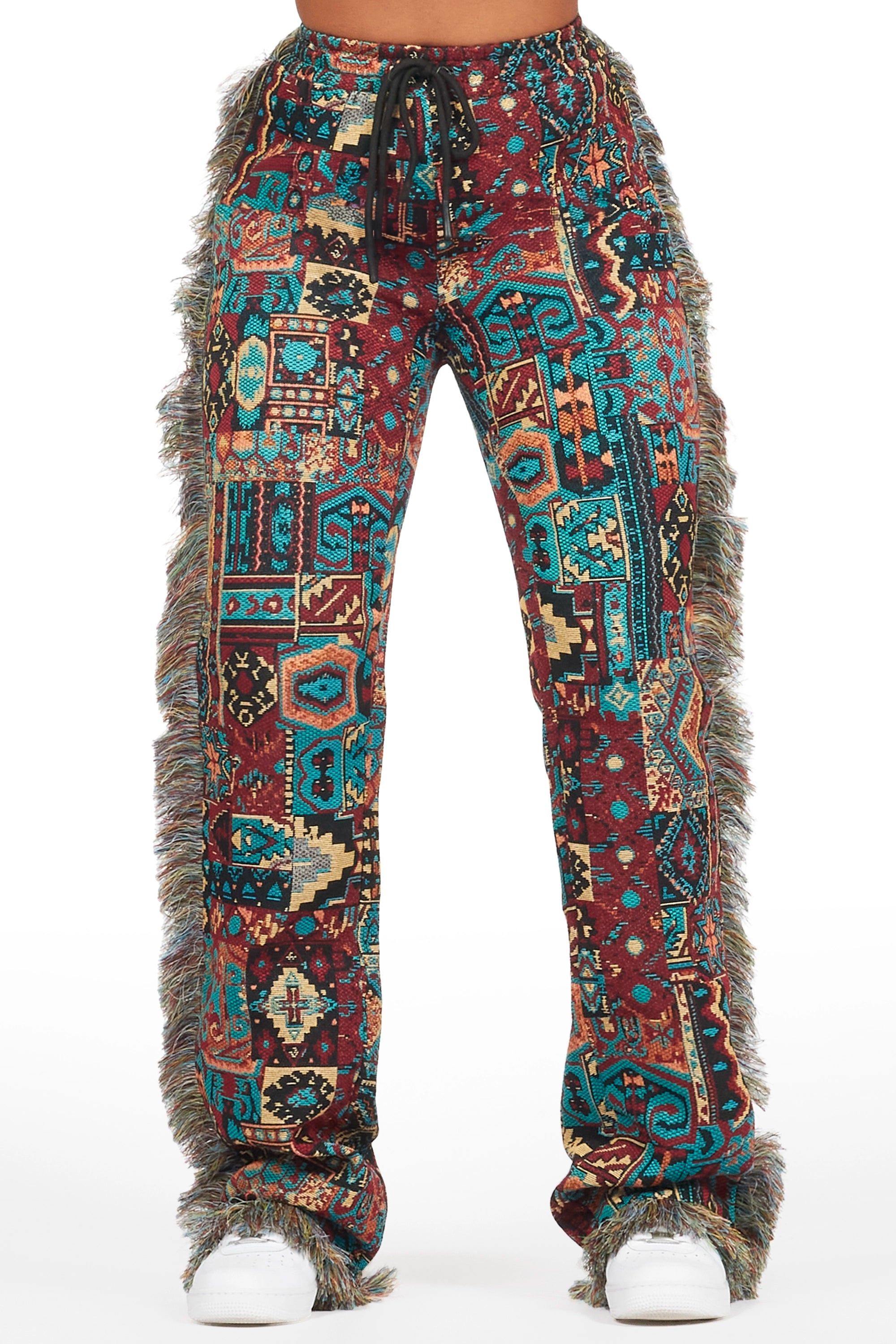 Winter JacketsJoliet Red Tapestry Stacked Pant