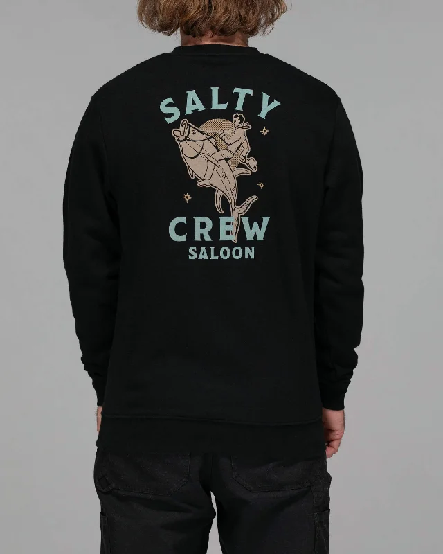 CrewnecksweaterSaloon Crew Fleece - Black