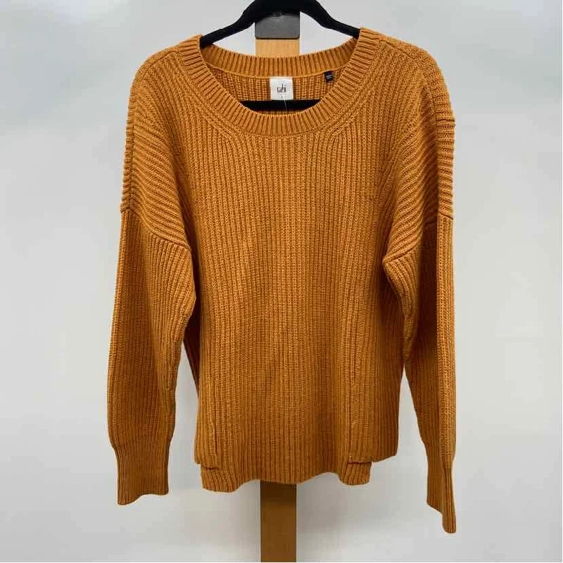 Fleece Knit TopsCABI Women's Size S Pumpkin Ribbed Sweater