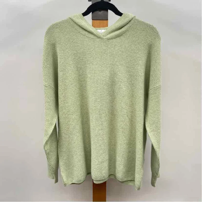 Layered Knit TopsJJill Women's Size M Mint Solid Sweater