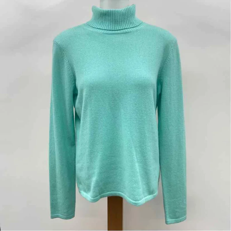 Wool Knit TopsSaks Fifth Avenue Women's Size M Baby Blue Solid Sweater