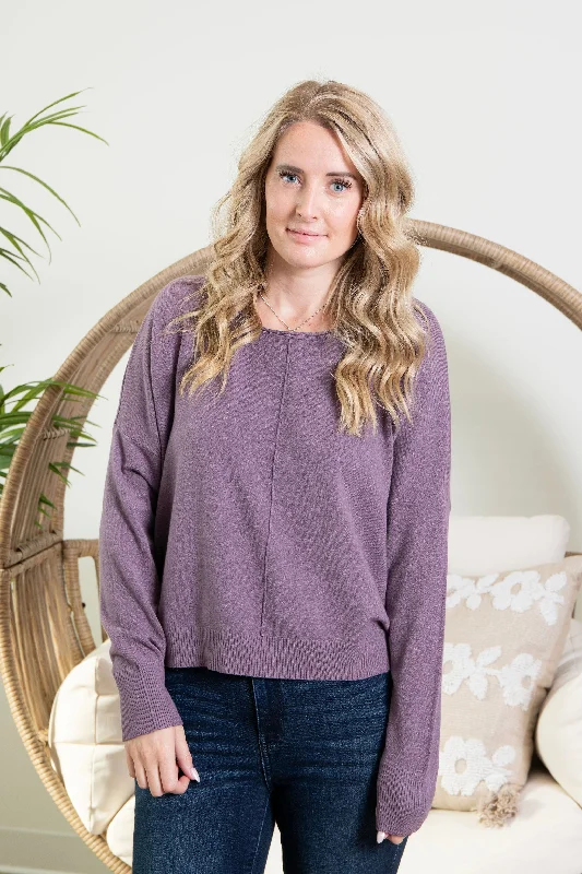 Beaded Knit TopsSarah Softie Sweater - Wisteria