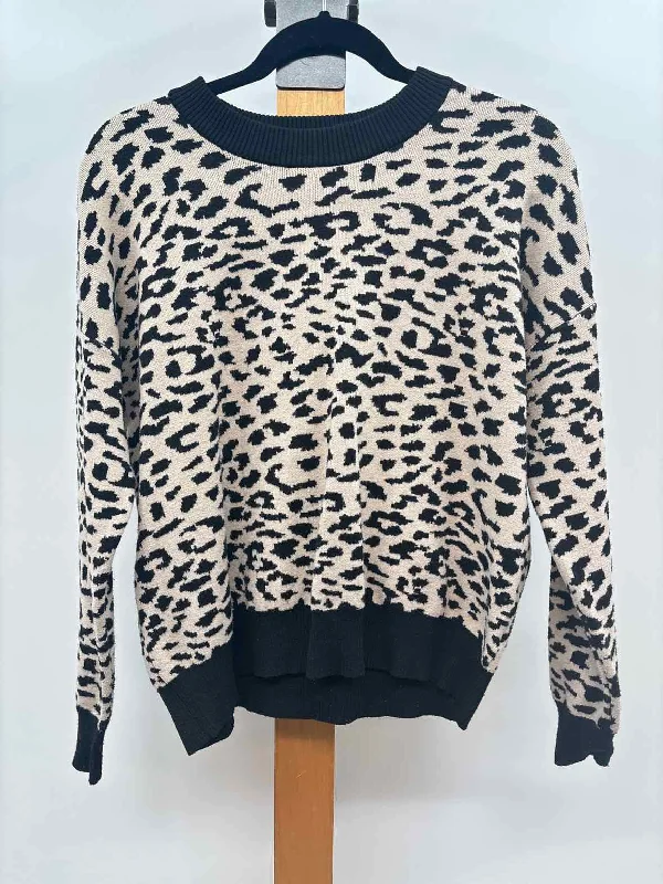 Bamboo Knit TopsTahari Women's Size S Tan Leopard Sweater