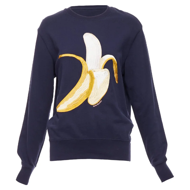 Lounge Knit TopsAcne Studios 10 Corso Como Banana Embroidery Logo Sweater