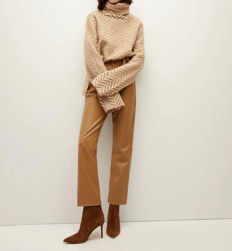 Sequined Knit TopsBolina Sweater In Camel