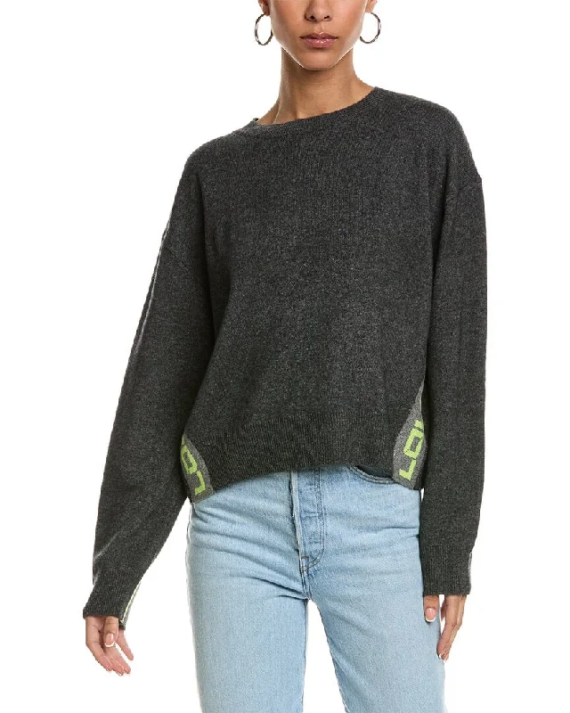 Polyester Knit TopsBrodie Cashmere Sporty Love Cashmere Sweater