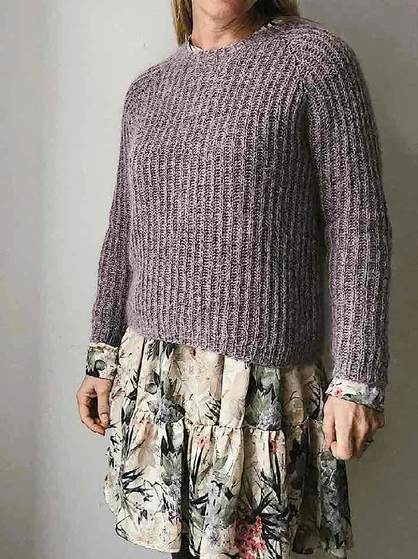 Branded Knit TopsPetra brioche sweater by Önling, No 4 + silk mohair knitting kit