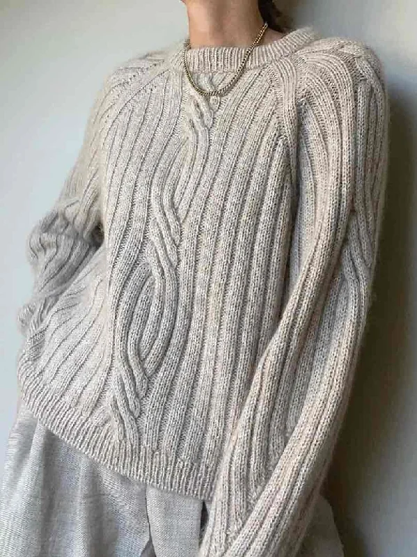 College Knit TopsTwist Loop sweater by Other Loops, No 3 + silk mohair yarn kit (ex pattern)